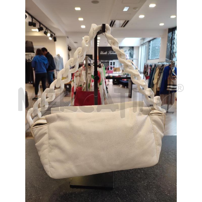 BORSA DONNA BIANCO PATRIZIA PEPE | Mercatino dell'Usato Roma montemario 2