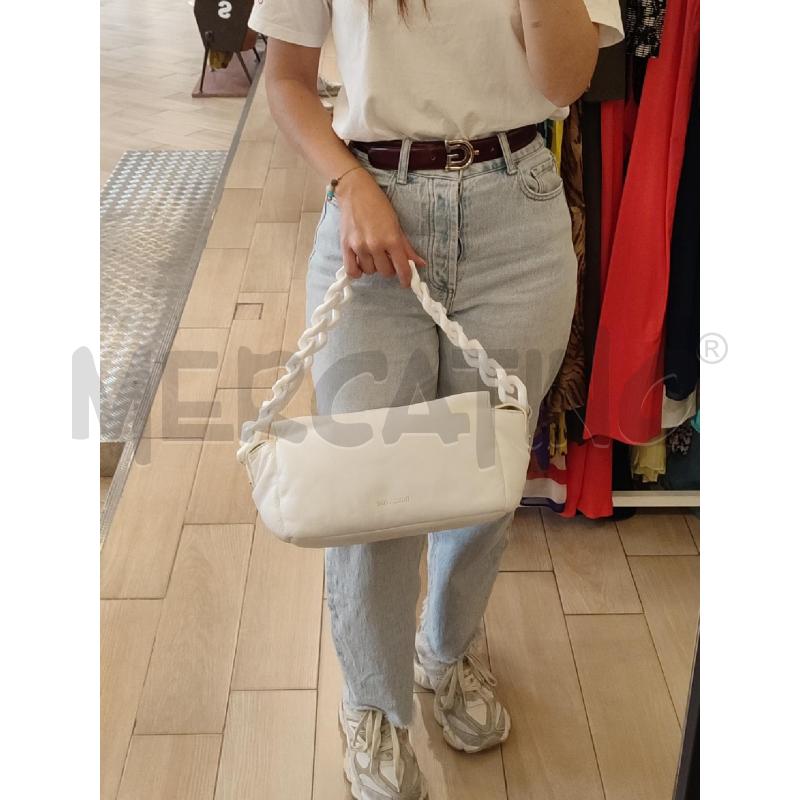 BORSA DONNA BIANCO PATRIZIA PEPE | Mercatino dell'Usato Roma montemario 4