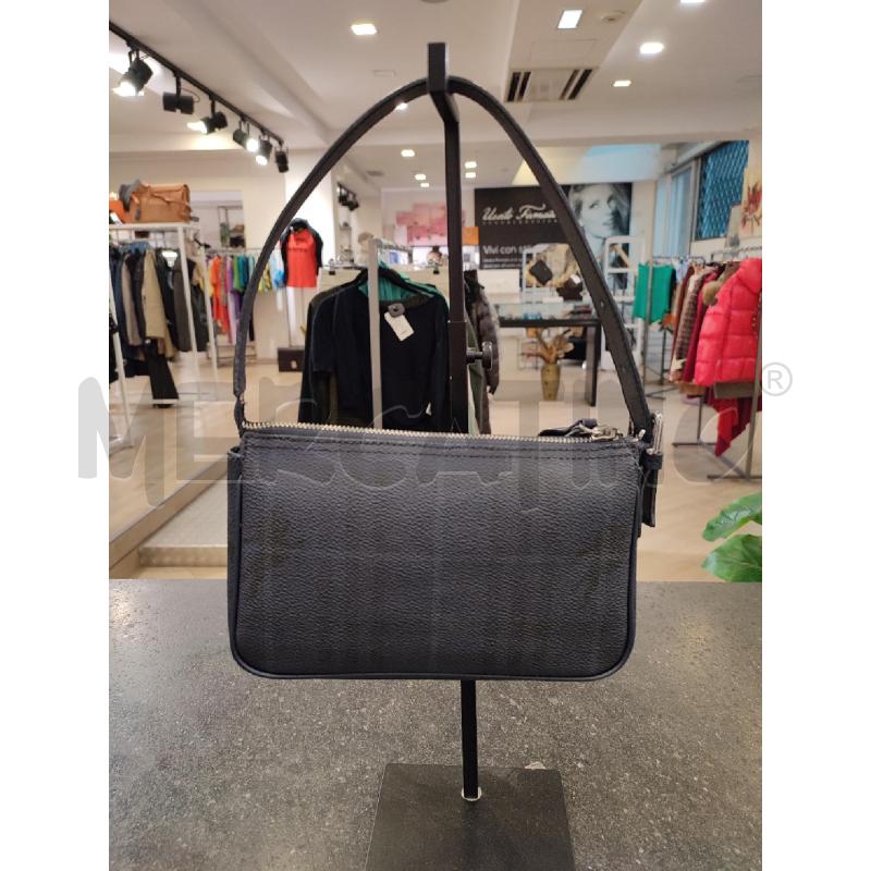 BORSA DONNA BLU BURBERRY BAGUETTE CHECK | Mercatino dell'Usato Roma montemario 1