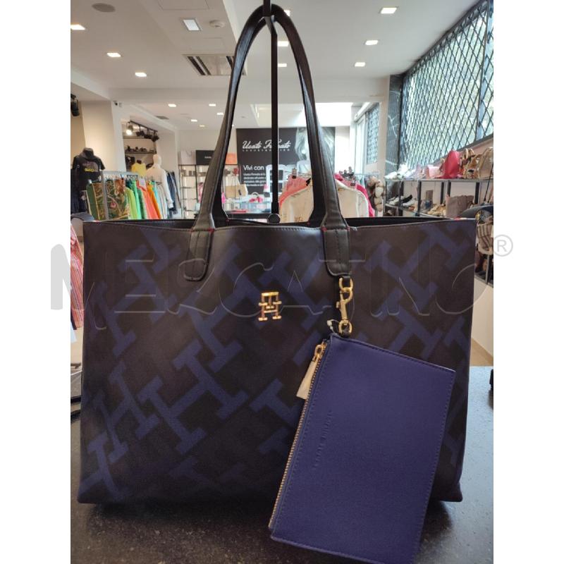 BORSA DONNA BLU TOMMY HILFIGER | Mercatino dell'Usato Roma montemario 1