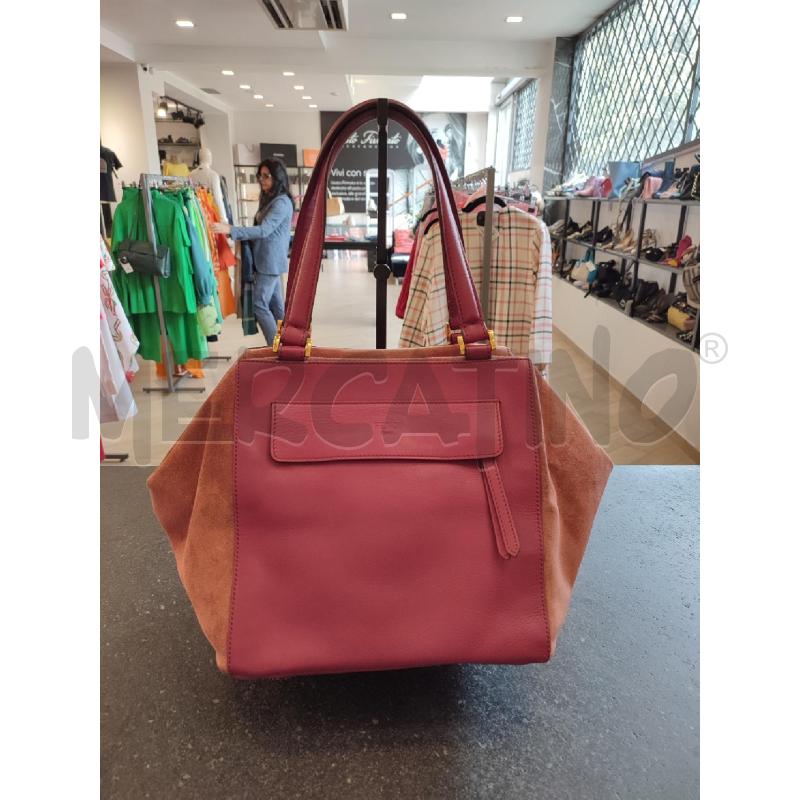 BORSA DONNA BORDEAUX SCAMOSCIATA FENDI 8BN251 | Mercatino dell'Usato Roma montemario 1