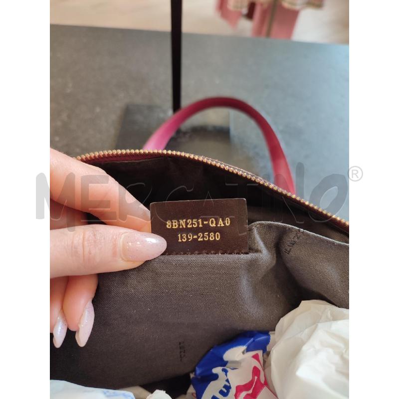 BORSA DONNA BORDEAUX SCAMOSCIATA FENDI 8BN251 | Mercatino dell'Usato Roma montemario 4