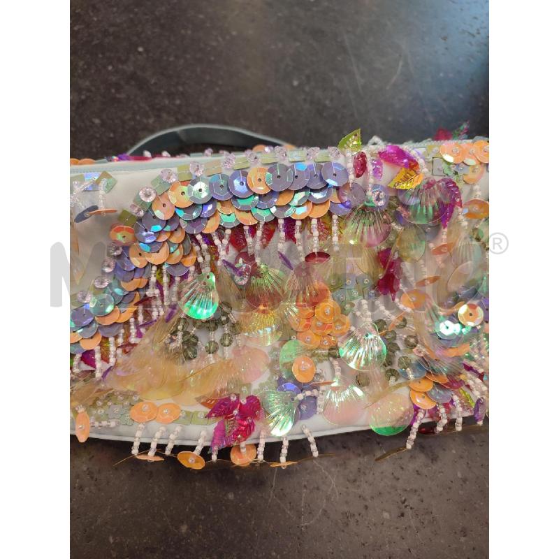 BORSA DONNA CELESTE GAI MATTIOLO PAILLETTES | Mercatino dell'Usato Roma montemario 3