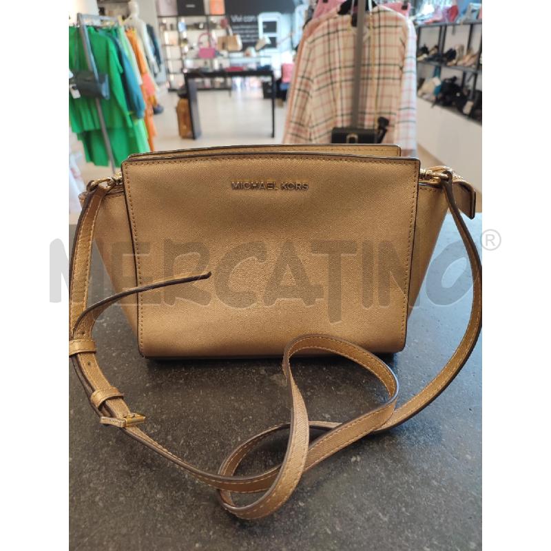 BORSA DONNA DORATA MICHAEL KORS PICCOLA | Mercatino dell'Usato Roma montemario 1
