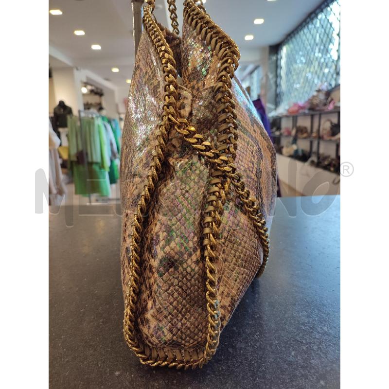 BORSA DONNA FALABELLA ROSA CANGIANTE STELLA MC  EFFETTO PITONE HARDWARE ORO | Mercatino dell'Usato Roma montemario 2