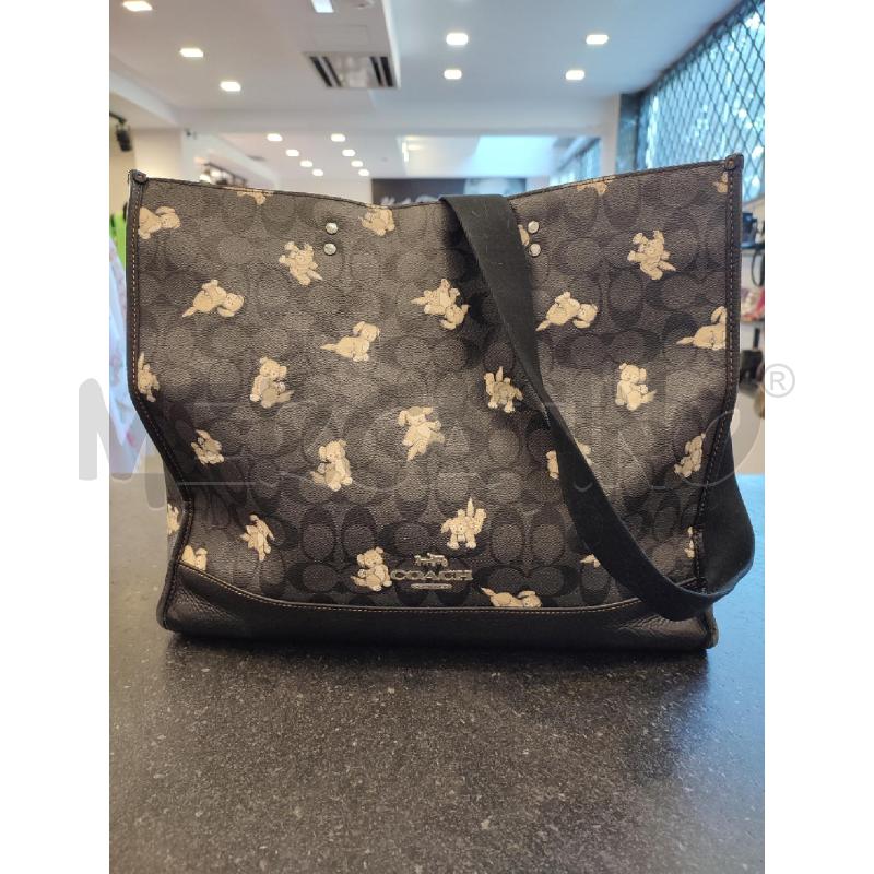 BORSA DONNA GRIGIA COACH ORSETTI | Mercatino dell'Usato Roma montemario 1