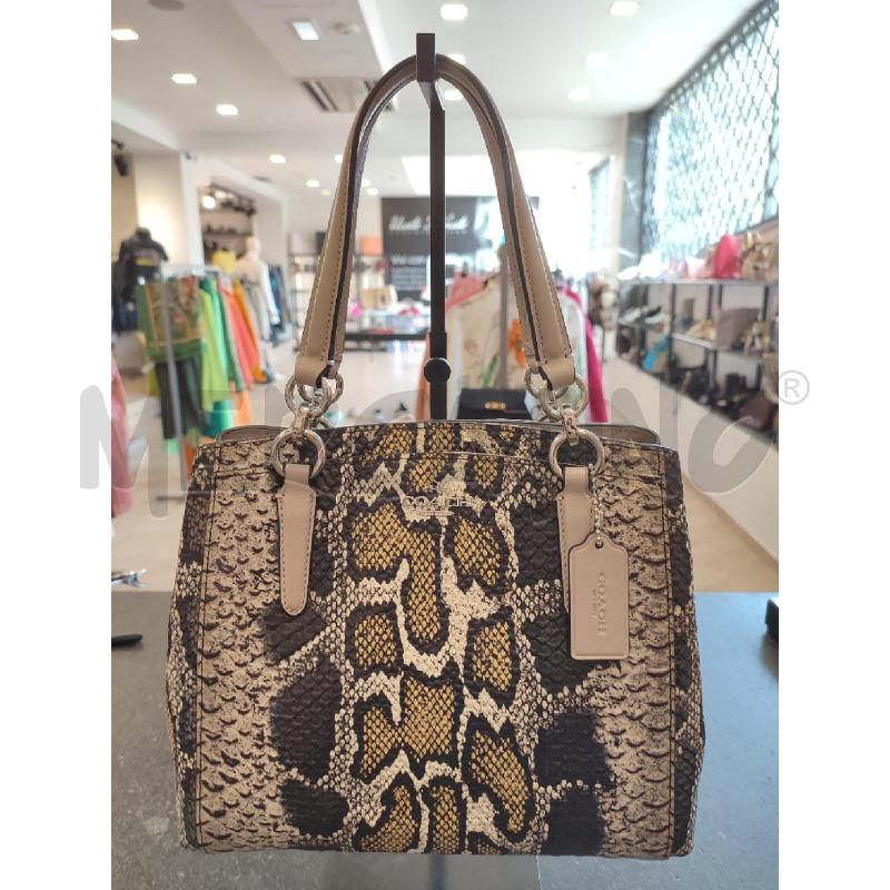 BORSA DONNA GRIGIA COACH SERPENTATA | Mercatino dell'Usato Roma montemario 1