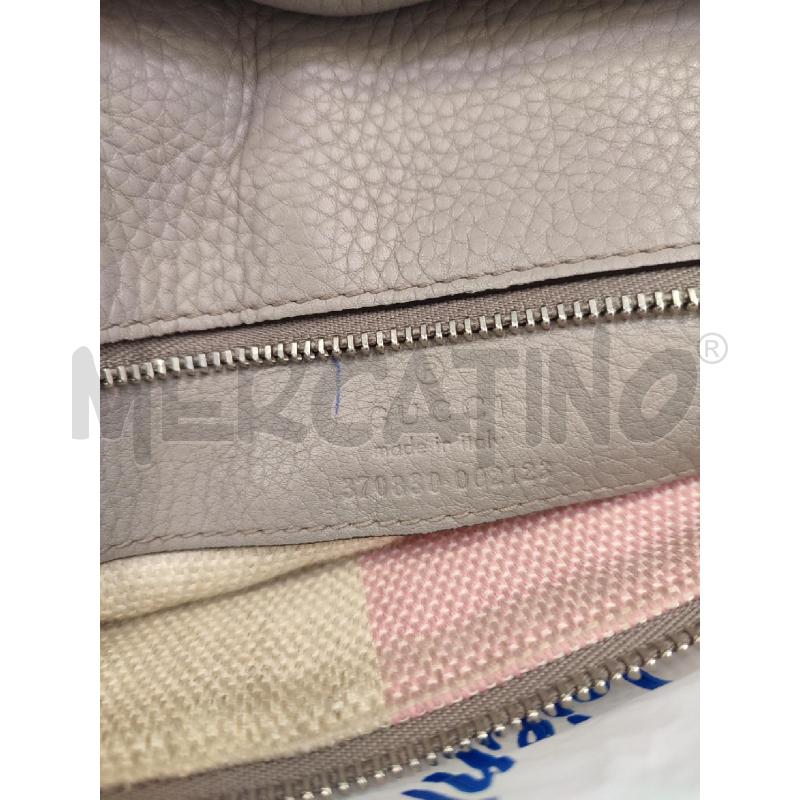 BORSA DONNA GRIGIA GUCCI BAMBOO DAILY TOP HANDLE | Mercatino dell'Usato Roma montemario 2