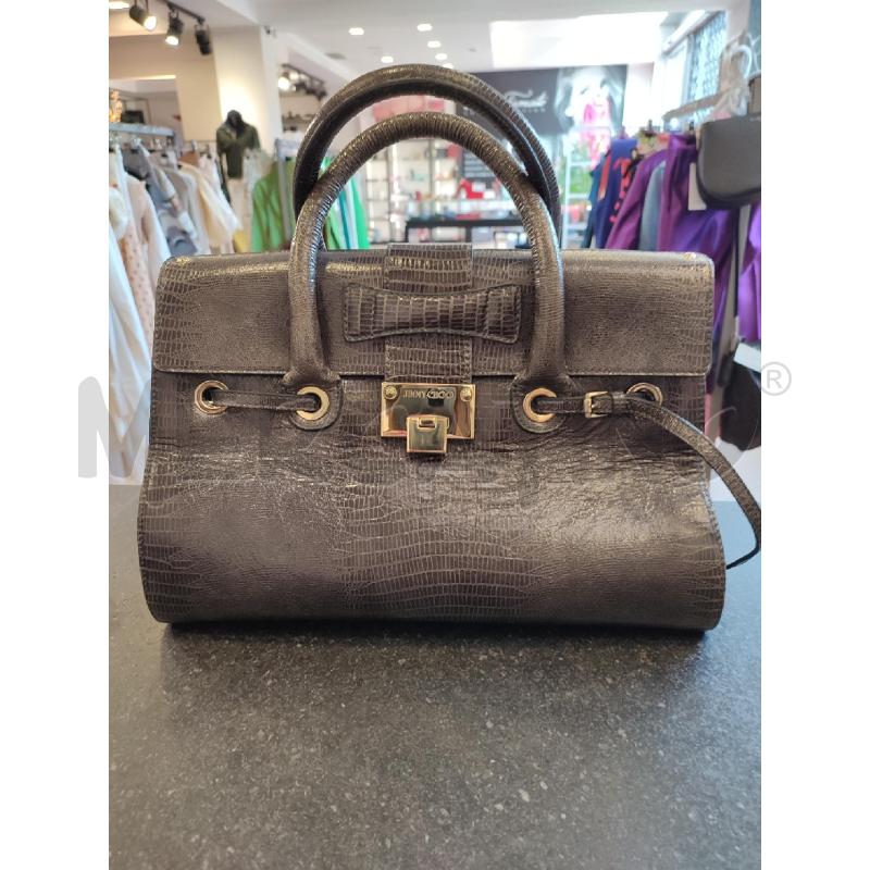 BORSA DONNA GRIGIA JIMMY CHOO+TRACOLLA | Mercatino dell'Usato Roma montemario 1