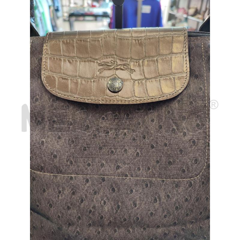 BORSA DONNA GRIGIA LONGCHAMP MACCHIETTE DA RIV | Mercatino dell'Usato Roma montemario 2