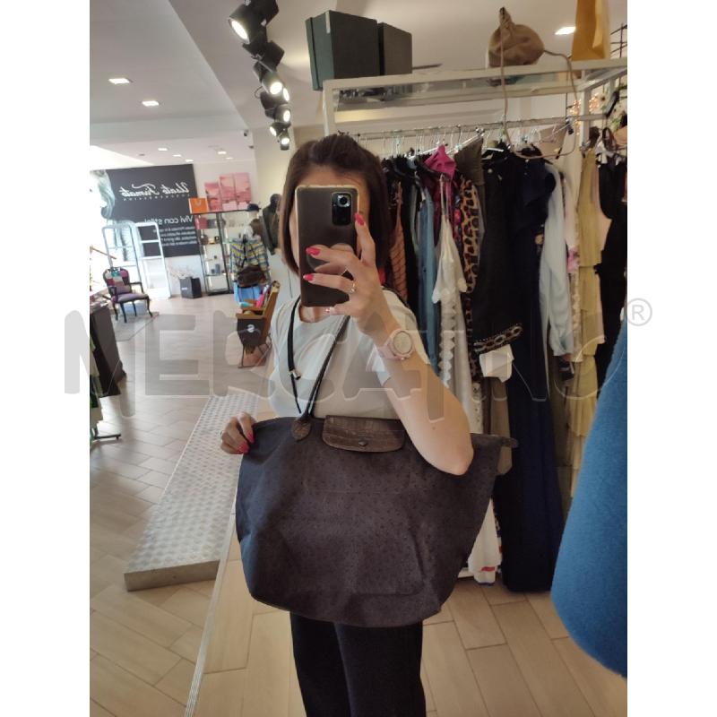 BORSA DONNA GRIGIA LONGCHAMP MACCHIETTE DA RIV | Mercatino dell'Usato Roma montemario 4