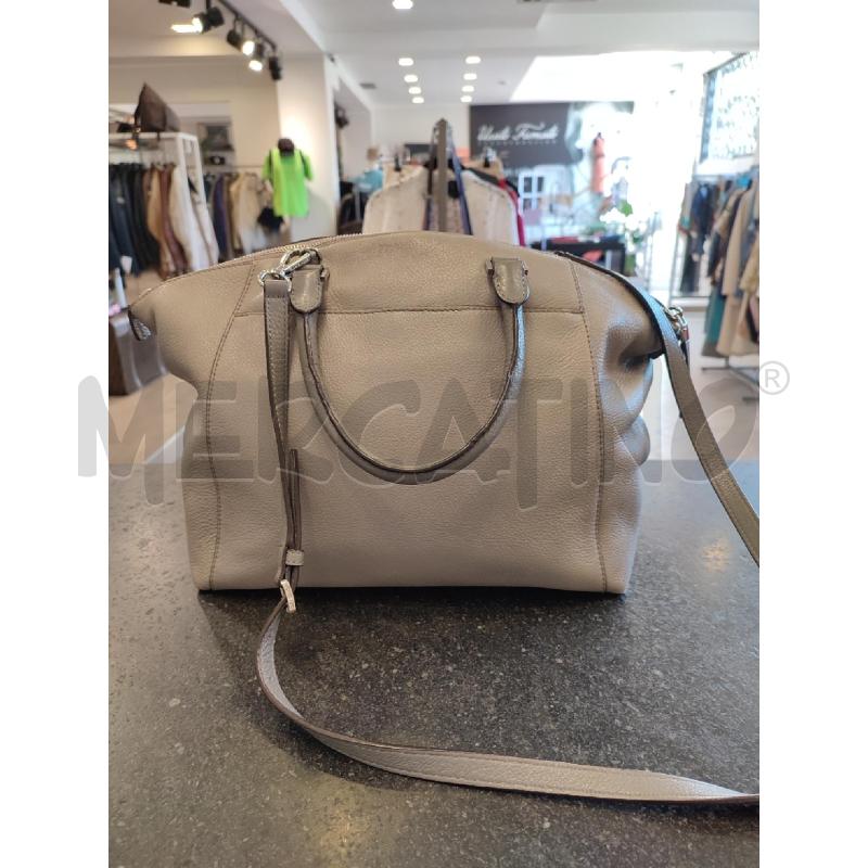 BORSA DONNA GRIGIA MICHAEL KORS SCRITTA ARGENTO | Mercatino dell'Usato Roma montemario 2