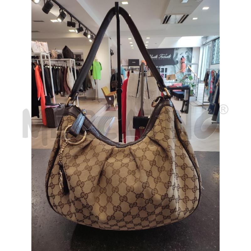 BORSA DONNA GUCCI HOBO MONOGRAM  | Mercatino dell'Usato Roma montemario 1