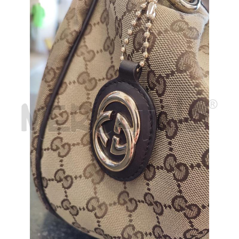 BORSA DONNA GUCCI HOBO MONOGRAM  | Mercatino dell'Usato Roma montemario 2