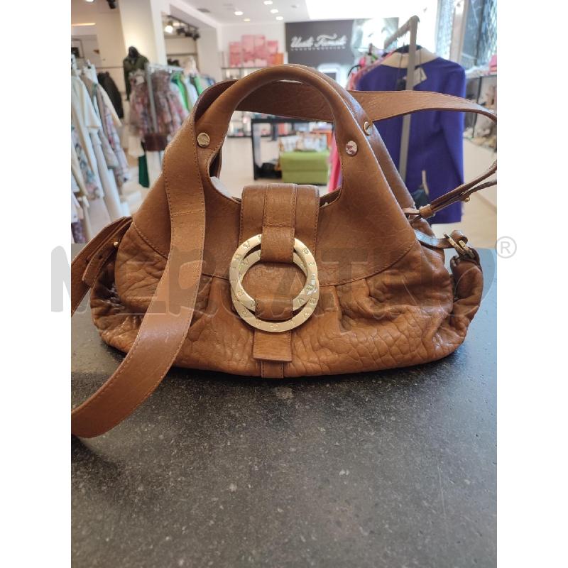 BORSA DONNA MARRONE BULGARI CHANDRA INTERNO DA RIV | Mercatino dell'Usato Roma montemario 1