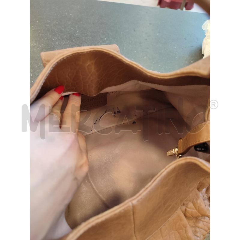 BORSA DONNA MARRONE BULGARI CHANDRA INTERNO DA RIV | Mercatino dell'Usato Roma montemario 2
