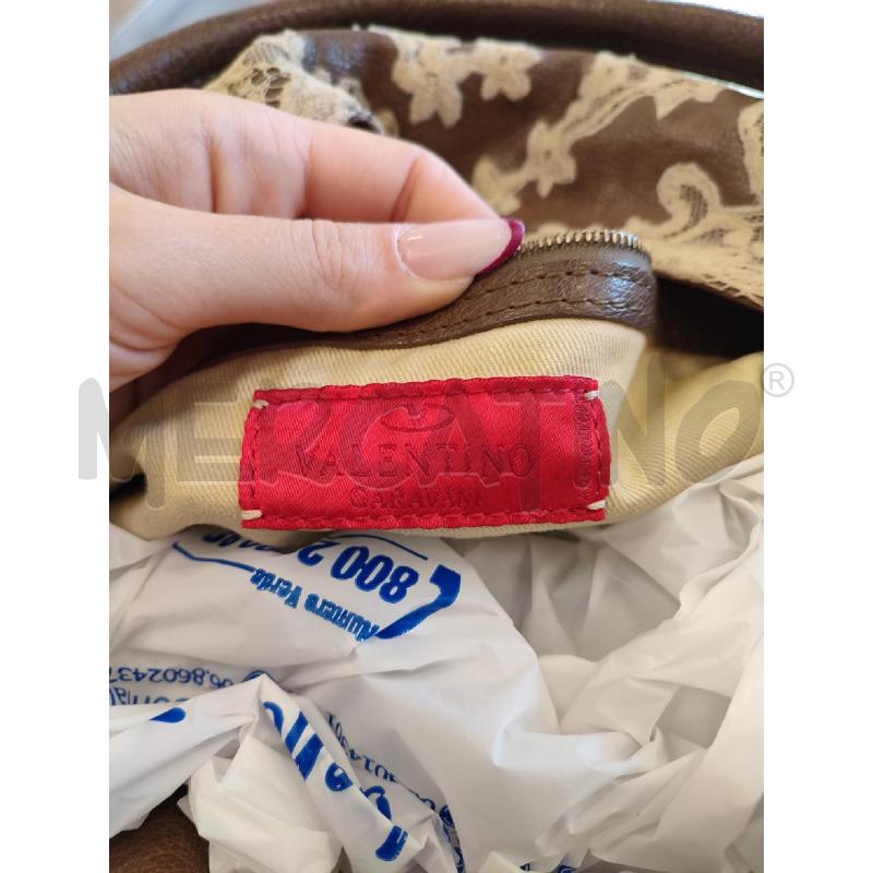BORSA DONNA MARRONE VALENTINO URBAN LACE  | Mercatino dell'Usato Roma montemario 4