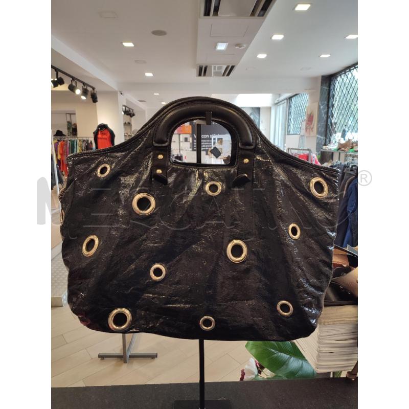 BORSA DONNA NERA ANELLI STELLA MC CARTNEY | Mercatino dell'Usato Roma montemario 1