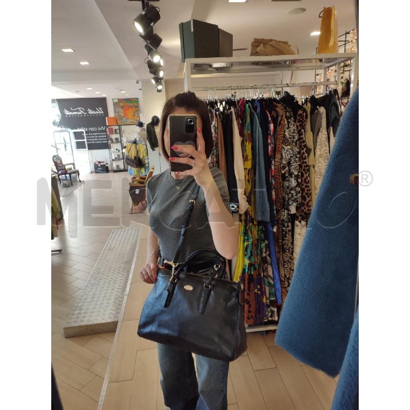 BORSA DONNA NERA COACH + TRACOLLA  | Mercatino dell'Usato Roma montemario 4