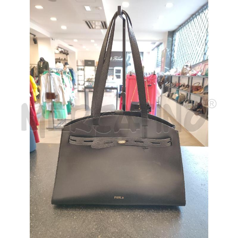 BORSA DONNA NERA FURLA PELLE | Mercatino dell'Usato Roma montemario 1