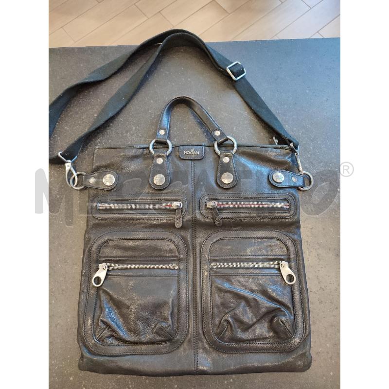 BORSA DONNA NERA HOGAN PELLE | Mercatino dell'Usato Roma montemario 1