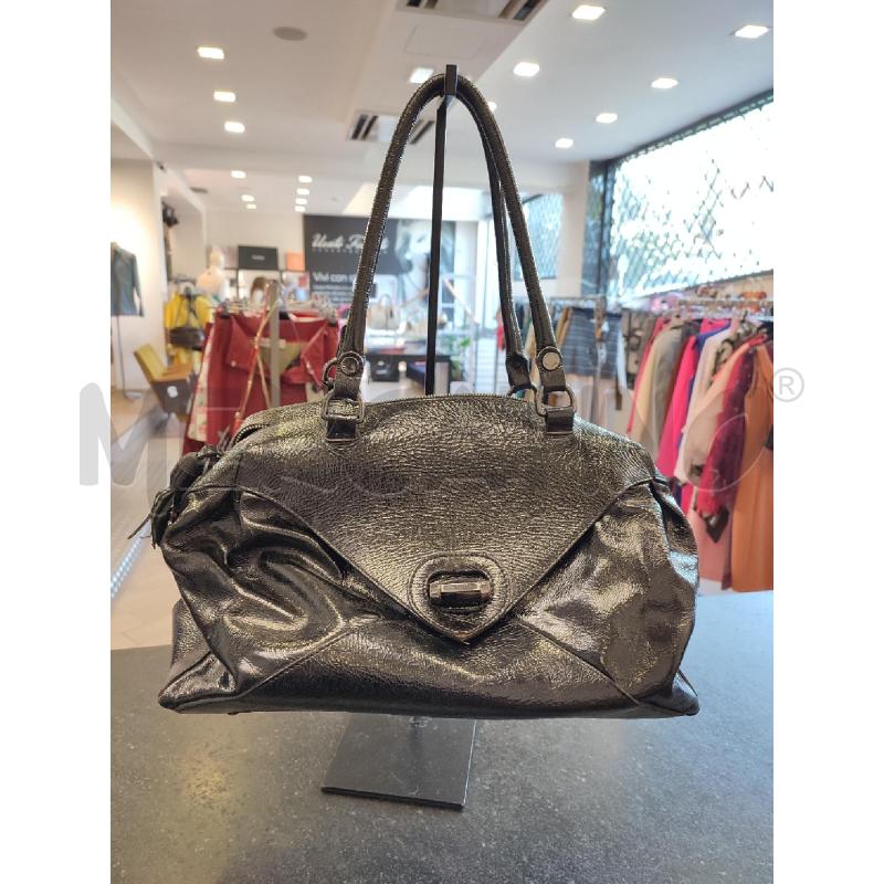 BORSA DONNA NERA LUCIDA MOSCHINO | Mercatino dell'Usato Roma montemario 1