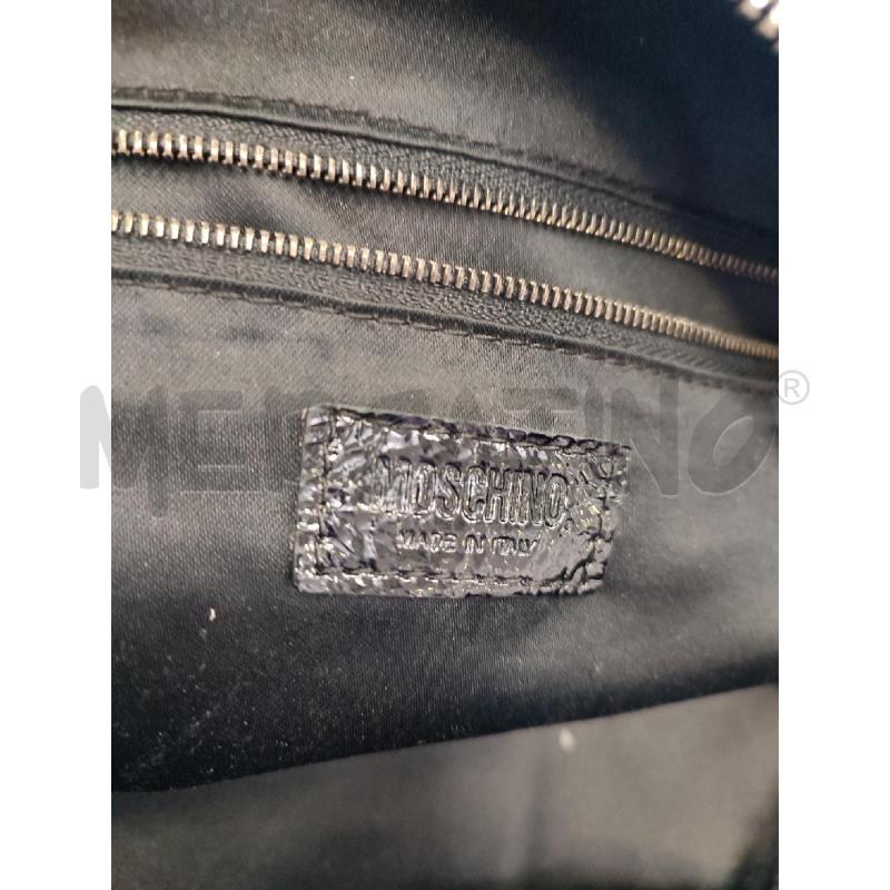BORSA DONNA NERA LUCIDA MOSCHINO | Mercatino dell'Usato Roma montemario 2