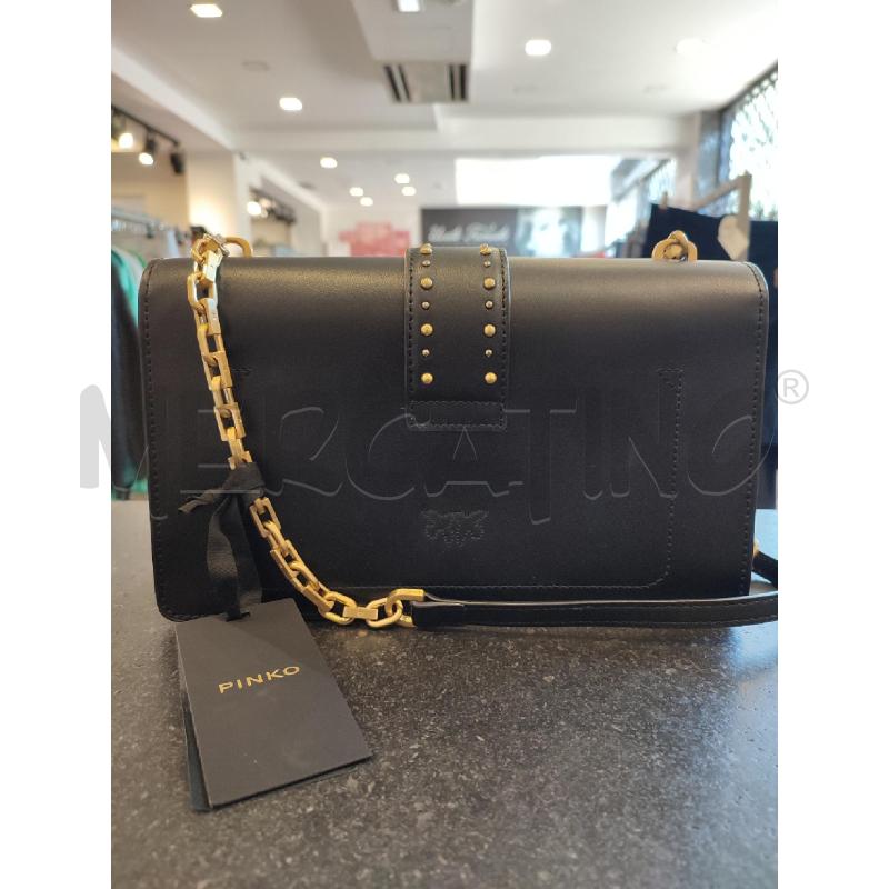 BORSA DONNA NERA PINKO BLOOMING  | Mercatino dell'Usato Roma montemario 2