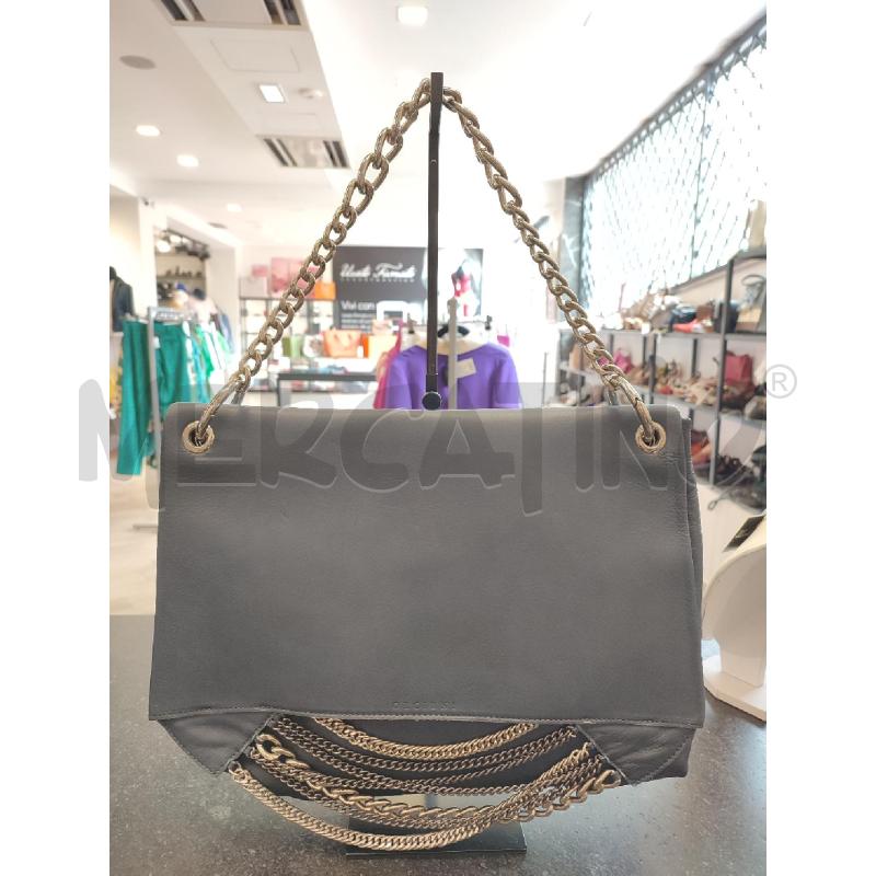 BORSA DONNA ORCIANI BLU PELLE CATENE  | Mercatino dell'Usato Roma montemario 1