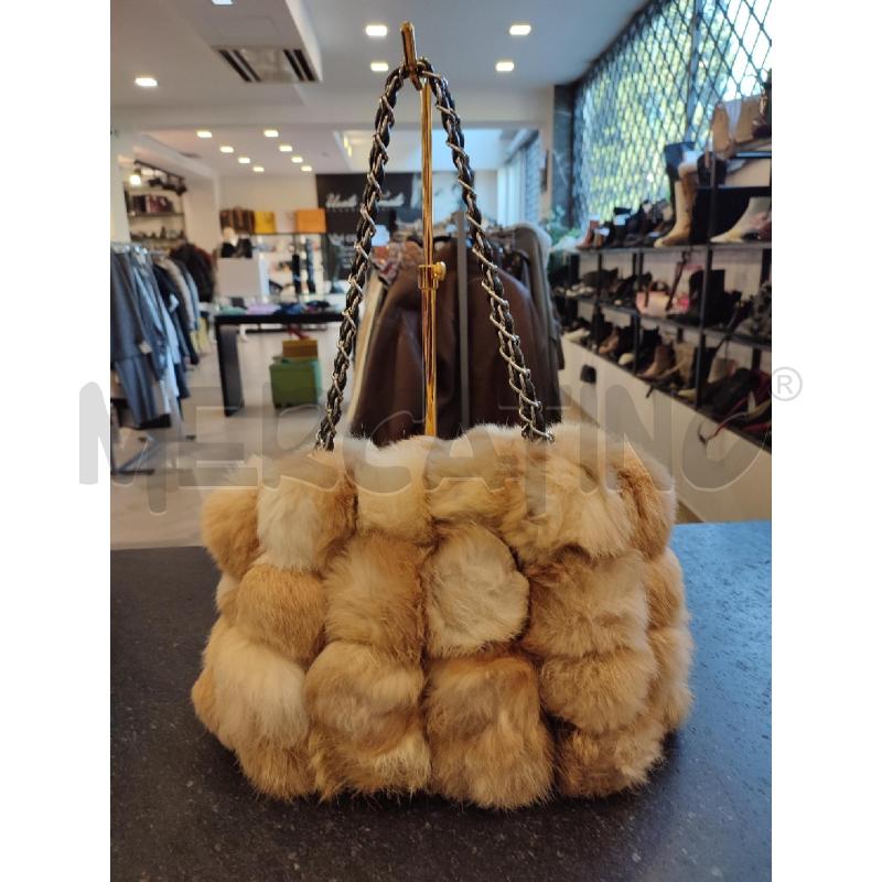 BORSA DONNA PELLICCIA WON DER COUTURE | Mercatino dell'Usato Roma montemario 1
