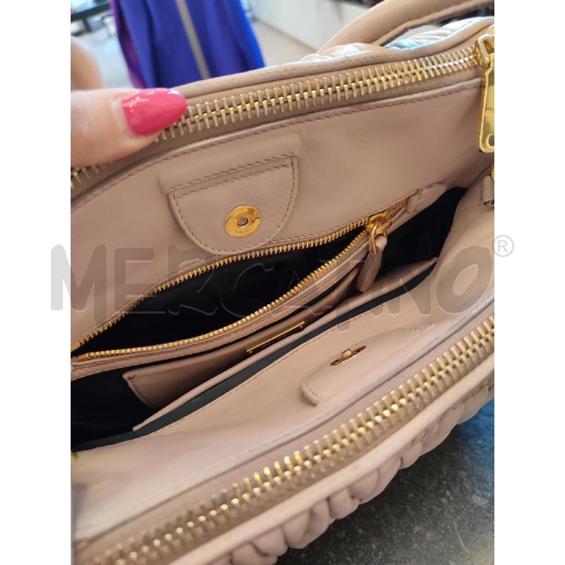 BORSA DONNA ROSA MATELASSE MIU MIU | Mercatino dell'Usato Roma montemario 3