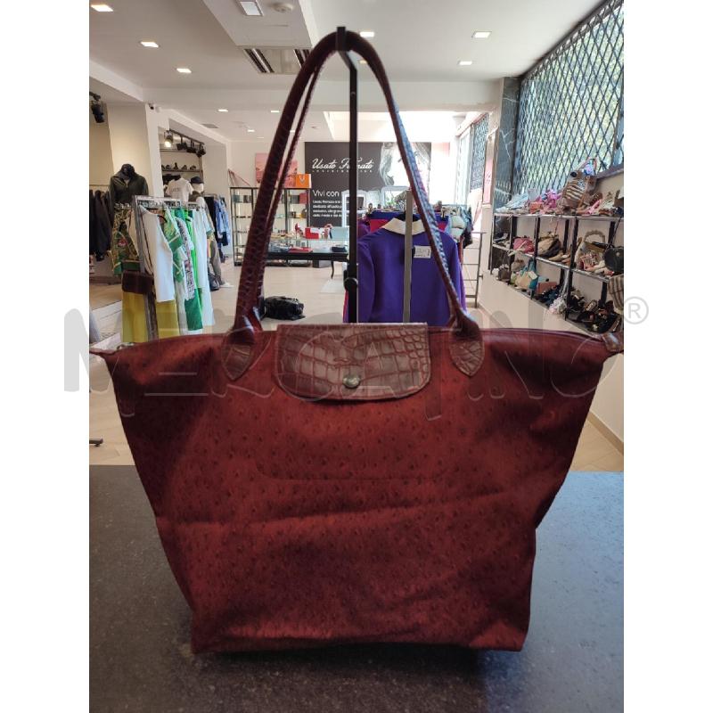 BORSA DONNA ROSSA LONGCHAMP MACCHIETTE DA RIV | Mercatino dell'Usato Roma montemario 1