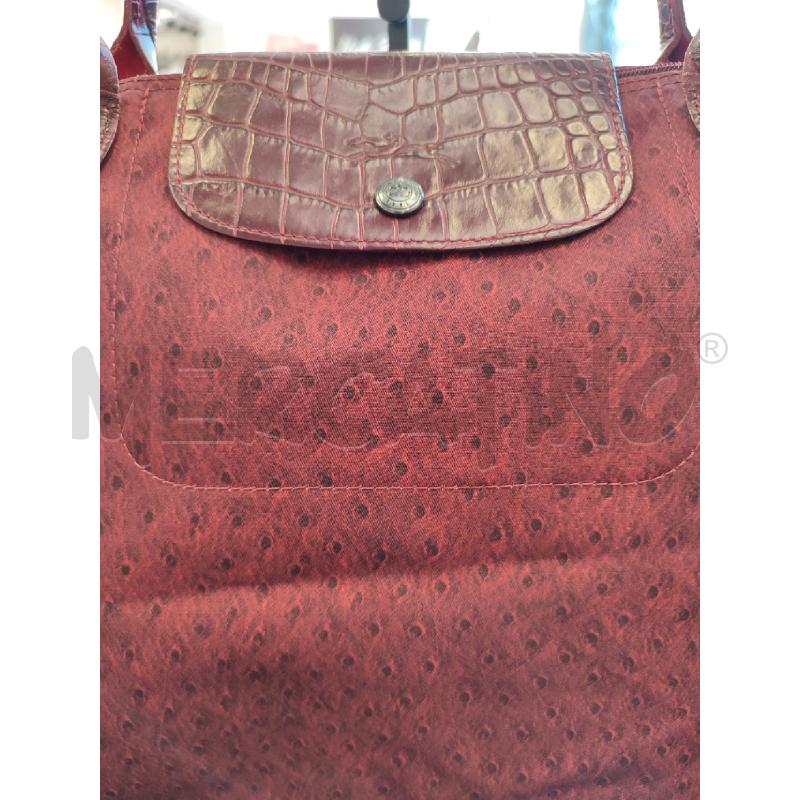BORSA DONNA ROSSA LONGCHAMP MACCHIETTE DA RIV | Mercatino dell'Usato Roma montemario 2