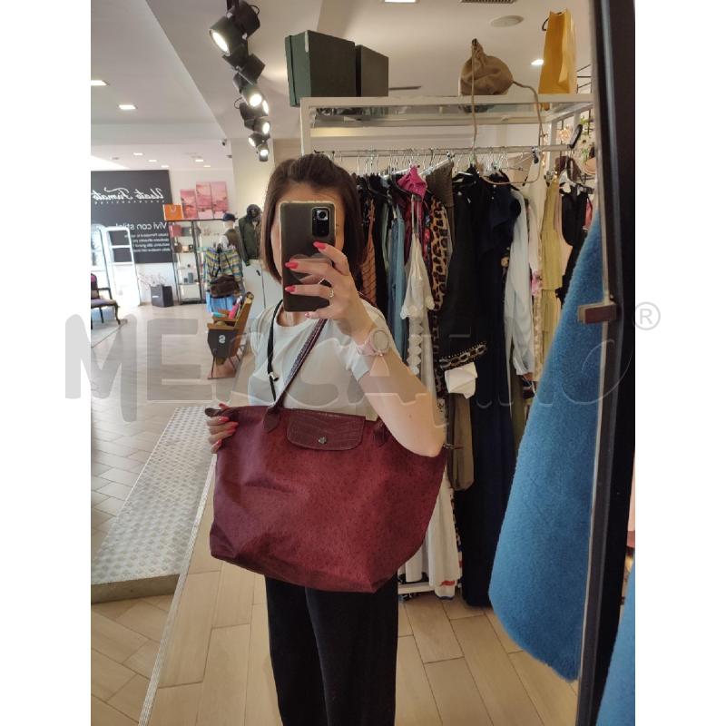 BORSA DONNA ROSSA LONGCHAMP MACCHIETTE DA RIV | Mercatino dell'Usato Roma montemario 4
