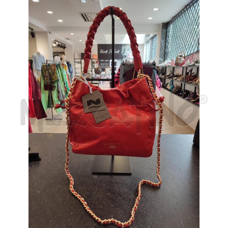 BORSA DONNA ROSSA NANNINI | Mercatino dell'Usato Roma montemario 1