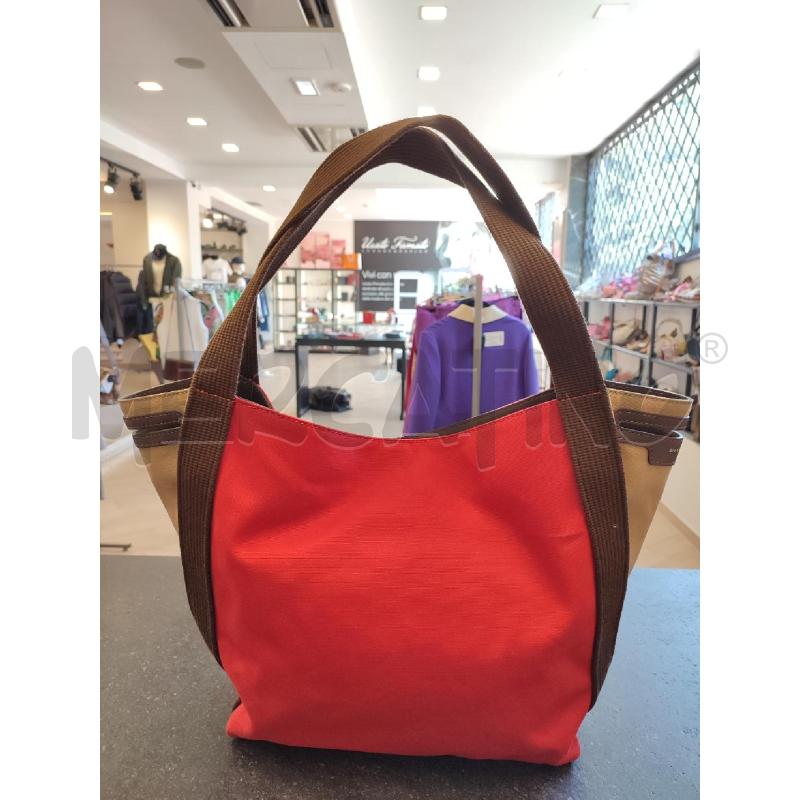 BORSA DONNA ROSSA TELA GIANNI CHIARINI  | Mercatino dell'Usato Roma montemario 1