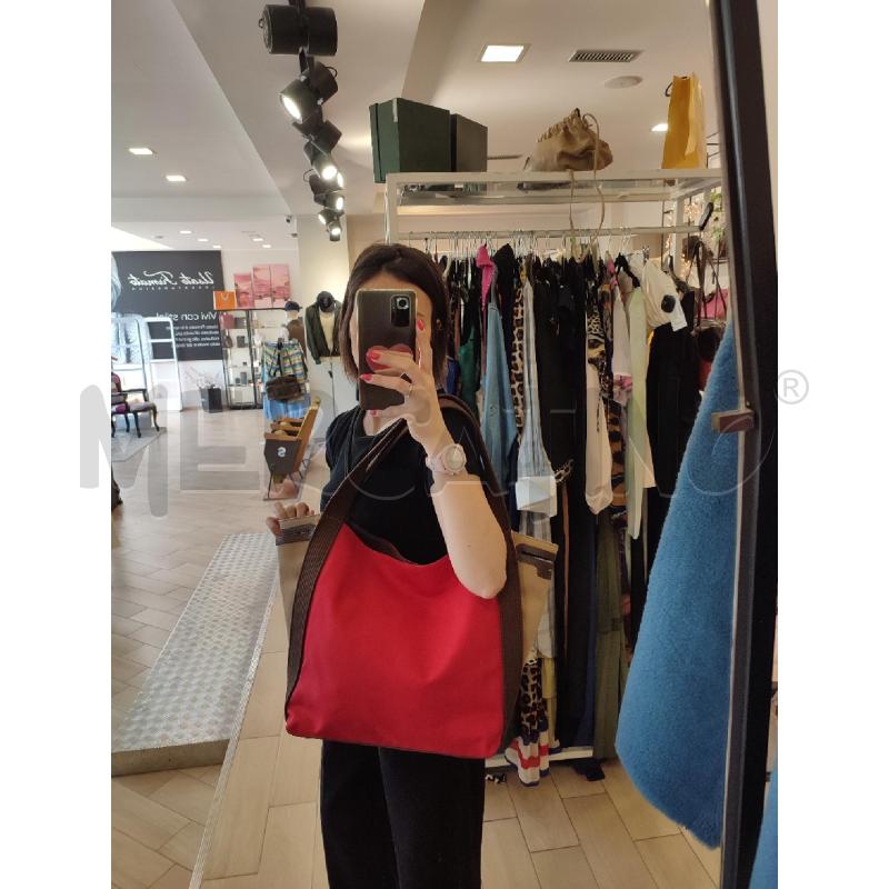 BORSA DONNA ROSSA TELA GIANNI CHIARINI  | Mercatino dell'Usato Roma montemario 3