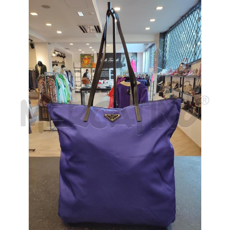 BORSA DONNA VIOLA PRADA | Mercatino dell'Usato Roma montemario 1