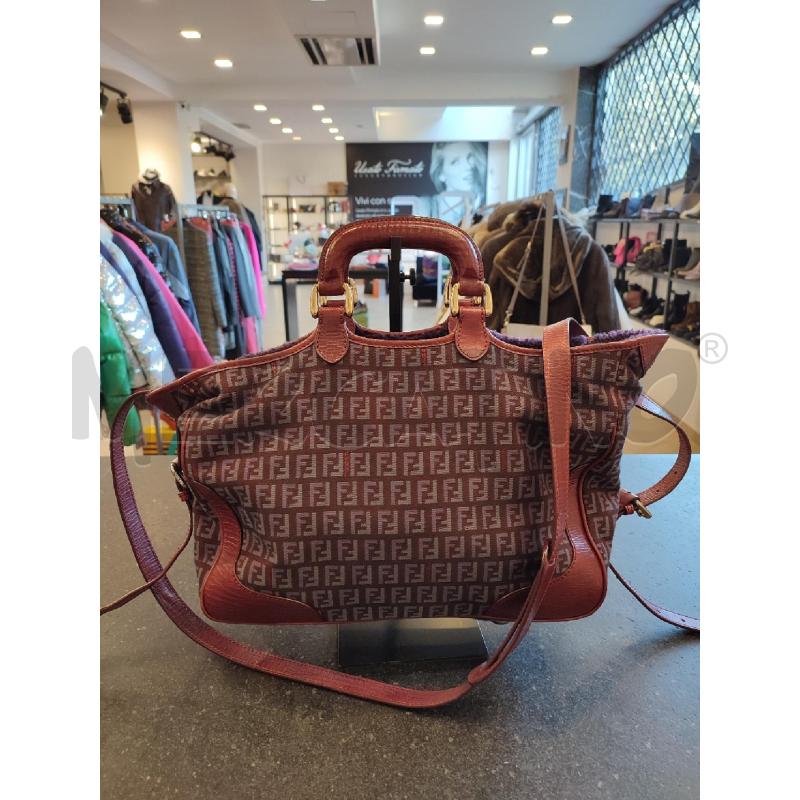 BORSA FENDI ZUCCHINO ROSSA MONTONE VIOLA 2390 8BL089  | Mercatino dell'Usato Roma montemario 1