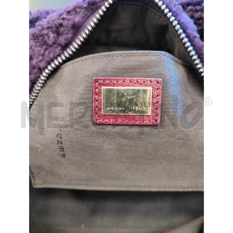 BORSA FENDI ZUCCHINO ROSSA MONTONE VIOLA 2390 8BL089  | Mercatino dell'Usato Roma montemario 3