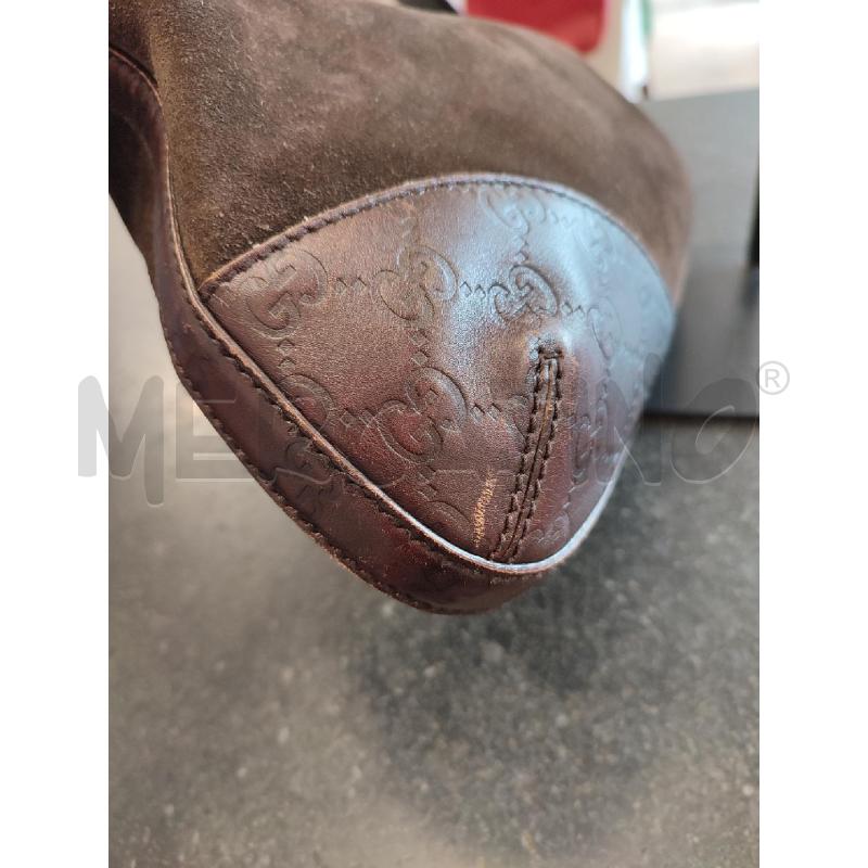 BORSA GUCCI HASLER HOBO MARRONE SCAMOSCIATA DA RIV | Mercatino dell'Usato Roma montemario 3