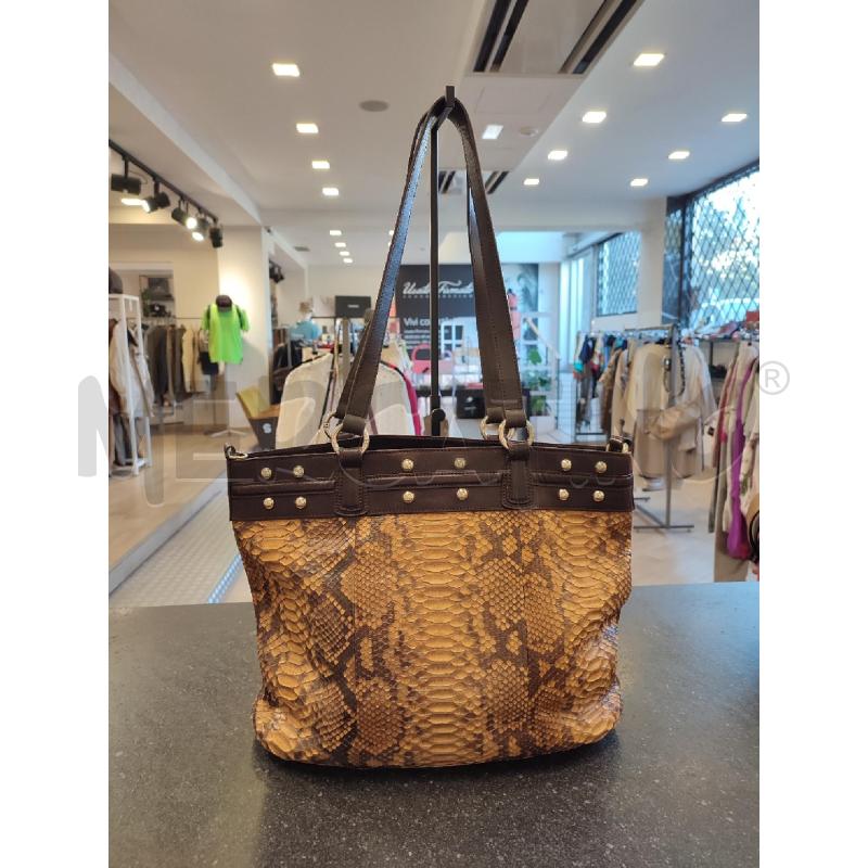 BORSA MARRONE GUCCI PELLE ESOTICA 141906 | Mercatino dell'Usato Roma montemario 1