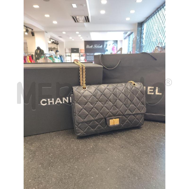 BORSA NERA CHANEL REISSUE 2.55 FULL SET 19279087 | Mercatino dell'Usato Roma montemario 1
