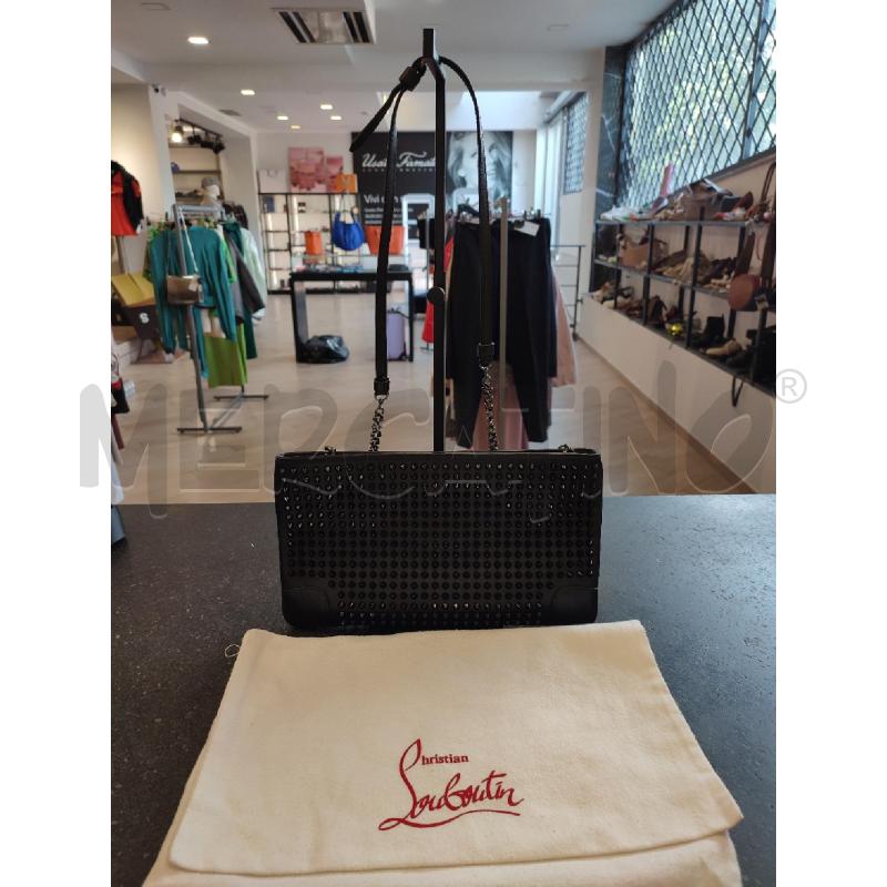 BORSA NERA CHRISTIAN LOUBOUTIN BORCHIE | Mercatino dell'Usato Roma montemario 1