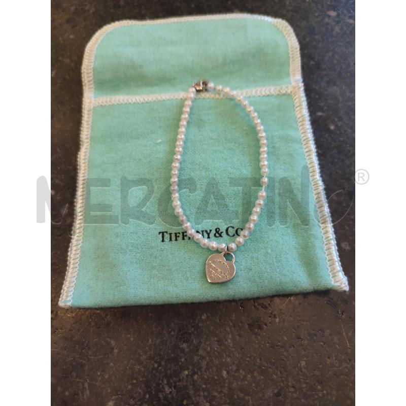BRACCIALETTO TIFFANY PERLE FIUME CUORE PICCOLO | Mercatino dell'Usato Roma montemario 1
