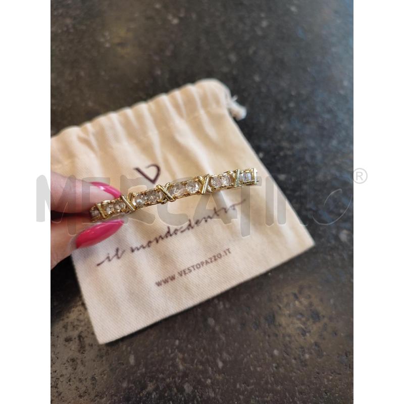 BRACCIALE DORATO VESTOPAZZO MANETTA | Mercatino dell'Usato Roma montemario 3