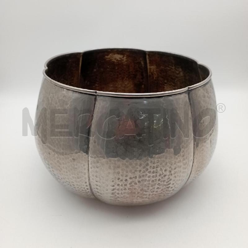 CACHEPOT CASSETTI SILVER BATTUTO FORMA ZUCCA | Mercatino dell'Usato Roma montemario 1