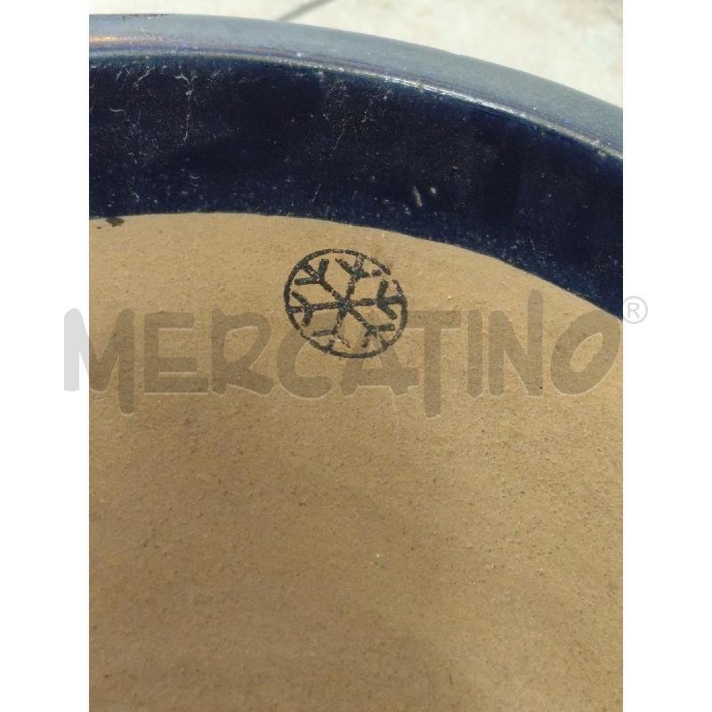 CACHEPOT CER RAKU SMALTO BLU GR | Mercatino dell'Usato Roma montemario 4