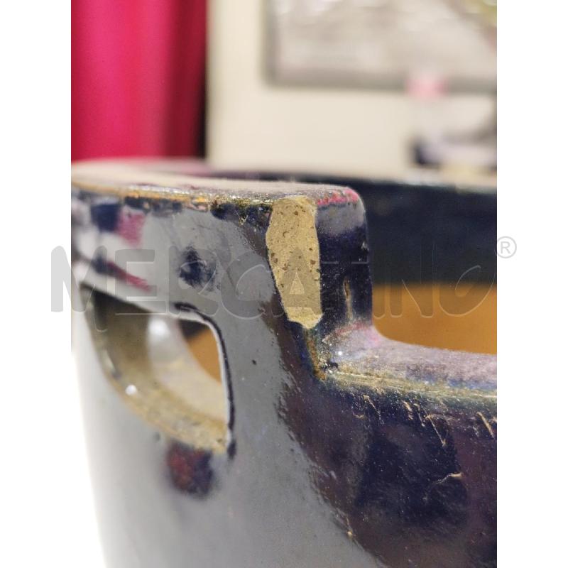 CACHEPOT CER RAKU SMALTO BLU PICC | Mercatino dell'Usato Roma montemario 5