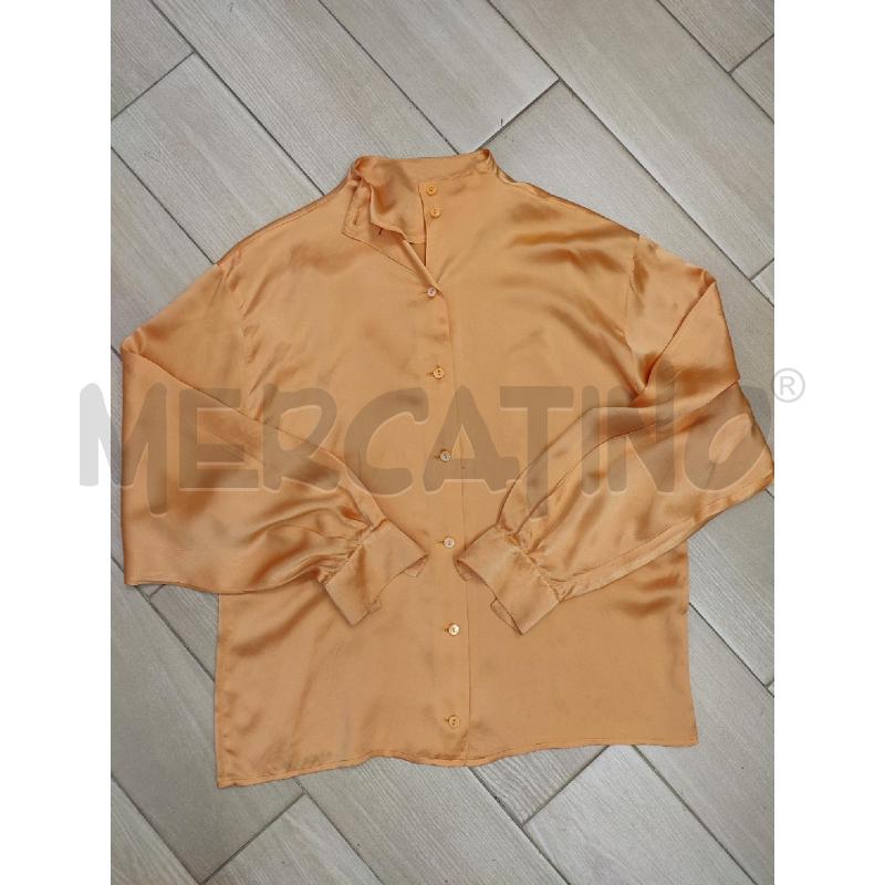 CAMICIA DONNA ARANCIONE MAX MARA SETA | Mercatino dell'Usato Roma montemario 1